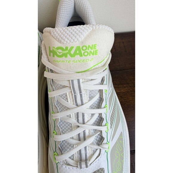 Hoka One One Mafate Speed 2 White Green Trail  Shoes 1126851  Unisex Size W10 M9 main image 10